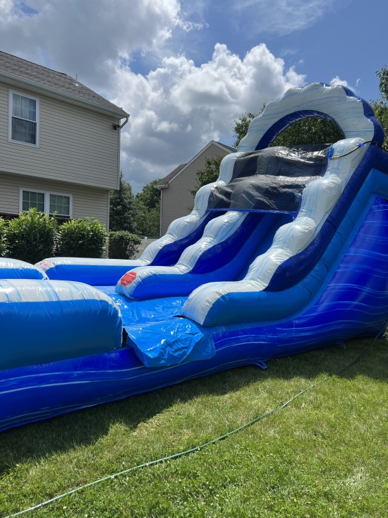 12 ft Blue marble slide